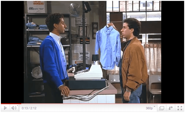 seinfeld at dry cleaners | Bibbentuckers