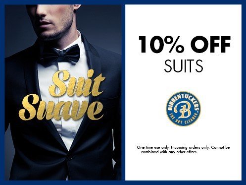 Bibbentuckers offers 10% off of cleaning suits