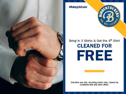 Dry Cleaning Specials Bibbentuckers Shirt Coupon - Dry Cleaning Specials
